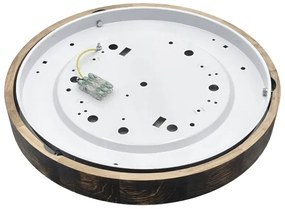 LED stropné svietidlo OAK SMOKY SLIM LED/36W/230V 4000K pr. 47 cm dub/tmavohnedá