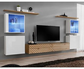 Obývacia Stena Switch XIV Line Biela/Wotan