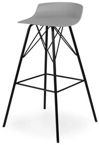 Súprava 2 sivých barových stoličiek Tenzo Tori