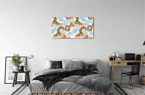 Obraz canvas Japonské farebné drakmi 125x50 cm
