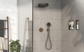 Hansgrohe ShowerSelect Comfort S, termostat pod omietku pre 2 spotrebiče, kartáčovaný čierny chróm, HAN-15554340