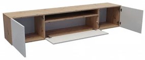 Závesný televízny stolík RTV Neo 180 cm Dub artisan/čierna