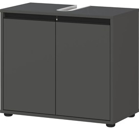 Antracitová skrinka pod umývadlo 63x55 cm Lemont – Germania
