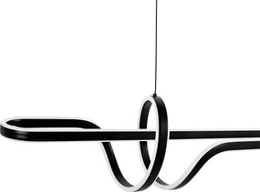 Toolight Toolight, LED stropné osvetlenie 98cm, 100W, 4000K, G038-CP, čierna matná, OSW-06305