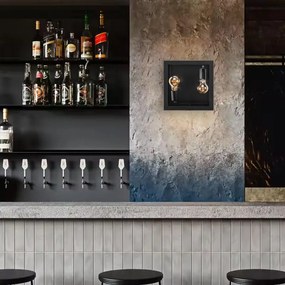 Toolight Toolight, nástenné svietidlo 2xE27 APP1305-2W, čierna matná, OSW-06579