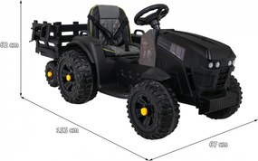 Ramiz Titánový traktor s prívesom čierny