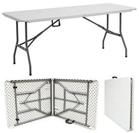 JAKS Skladací stôl 240 cm biely
