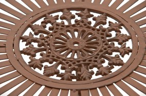 Kovový stôl Indra - Hnedá antik