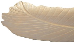 Dekorácia v zlatej farbe Mauro Ferretti Leaf, 35,5 × 23 cm