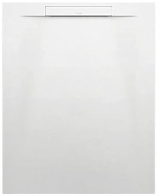 LAUFEN Pro S obdĺžniková sprchová vanička z materiálu Marbond, lineárny odtok na kratšej strane, 1000 x 800 x 28 mm, biela matná, H2101810000001