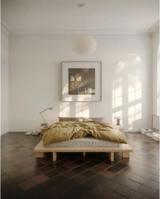 Hnedý nočný stolík z borovicového dreva Japan – Karup Design