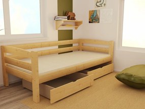 Detská posteľ z masívu 200x90cm so zásuvkou - DP010