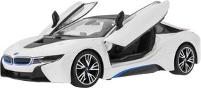 BMW i8 biely RASTAR 1:14 RC auto na diaľkové ovládanie + ovládač 2,4 GHz