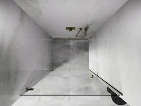 Mexen, Mexen Lunar-B výklopné sprchové dvere ľavé 85 cm, transparentné, zlaté - 832-085-000-50-00-L