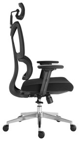 Kancelárska ergonomická stolička Neoseat CALVANI — čierna, nosnosť 150 kg