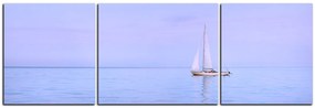 Obraz na plátne - Plachetnica na mori - panoráma 5248C (120x40 cm)