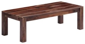 vidaXL Konferenčný stolík, sivý 110x50x35 cm, drevený masív sheesham-