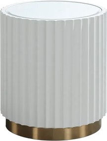 Odkladací stolík Stilig ST708 45 cm zlatý/biely
