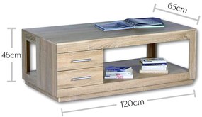 Sconto Konferenčný stolík FESTIVAL BIG dub sonoma