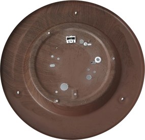 Klasické stropné svietidlo červené s bielym sklom - Mesiac