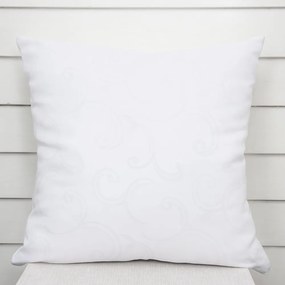 Biante Dekoračná obliečka na vankúš TF-100 Biele ornamenty s lístkami 50 x 60 cm
