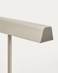 Stojacia lampa v striebornej farbe (výška 121 cm) Lynor – Kave Home