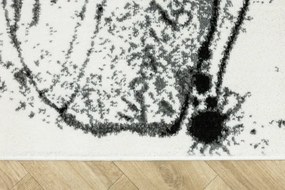 Koberec Lima 9365A biely / čierny