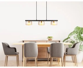 Globo 16055-3HG - LED Luster na lanku HIGGINS 3xGX53/6W/230V dymová/hnedá