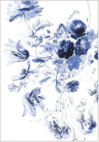 Vliesová tapeta Royal Blue Flowers III