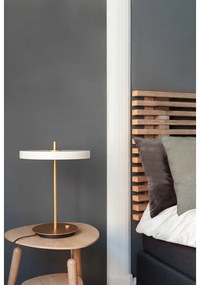 Biela LED stmievateľná stolová lampa s kovovým tienidlom (výška 41,5 cm) Asteria Table – UMAGE