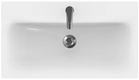 Cersanit K116-013 - Zápustné umývadlo MODUO 45x80 cm keramika/biela lesklá