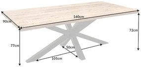 Jedálenský stôl Galaxy 160cm Mango
