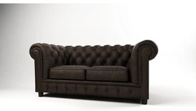Tmavohnedá zamatová pohovka 184 cm Cambridge - Ropez