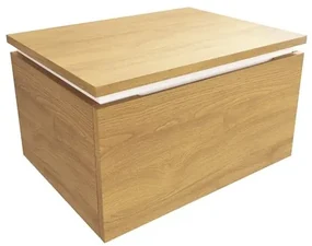 Kúpeľňová skrinka s krycou doskou SAT Feel 60x30x46 cm medový dub mat SATFEEL60DMDBEZ