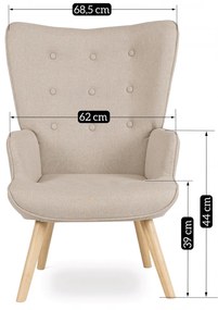 PROXIMA.store - Moderné kreslo LOZANO 2 FARBA: sivá