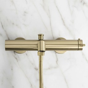 Rea Foss, vaňová batéria s ručnou sprchovou súpravou, zlatá matná, REA-B6890
