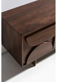 Hnedý TV stolík z mangového dreva 145x55x40 cm Trisha – MOME
