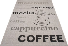 TA Koberec 20552 Strieborná / čierna Rozmer: 120x170 cm