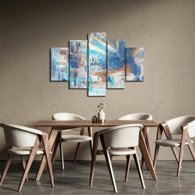 Obraz - Zrodený na jazdu, modré tóny (150x105 cm)