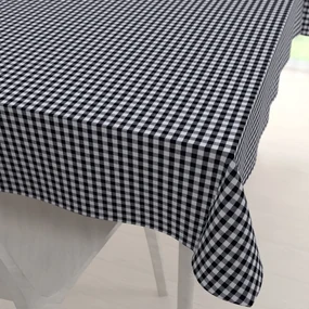 Biante Bavlnený obdĺžnikový obrus Olivia OL-015 Čierno-biela kocka malá 120x180 cm
