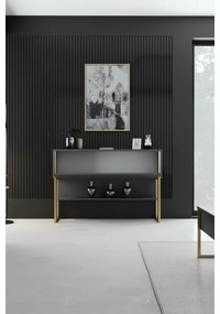 Komoda Luxe Anthracite and Gold