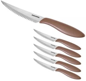 Tescoma Nôž steakový PRESTO 12 cm, 6 ks, hnedá