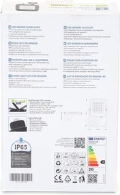 Aigostar - LED Reflektor so senzorom LED/20W/230V 4000K IP65