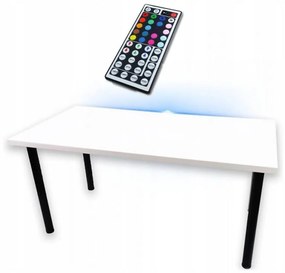 Písací Stôl Low Loft Biely 136x66x2,8 Model 1