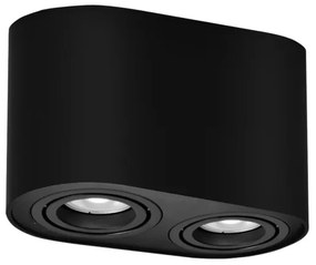 Rabalux 2051 - Bodové svietidlo KOBALD 2xGU10/42W/230V čierna
