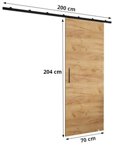 Posuvné dvere PERDITA 1 - 70 cm, biele