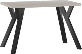 Vintino Jedálenský stôl ADRIAN 120 × 68 cm – kašmír / čierna oceľ