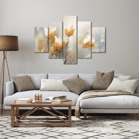 Obraz - Maľba tulipánov (150x105 cm)