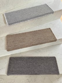 Vopi Nášľapy na schody Nature NEW béžová obdĺžnik, samolepiaci - 24x65 obdĺžnik (rozmer vrátane ohybu)