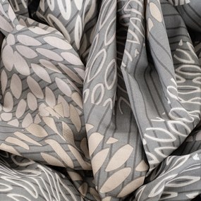 4Home Bavlnené obliečky Grey Petals, 140 x 220 cm, 70 x 90 cm